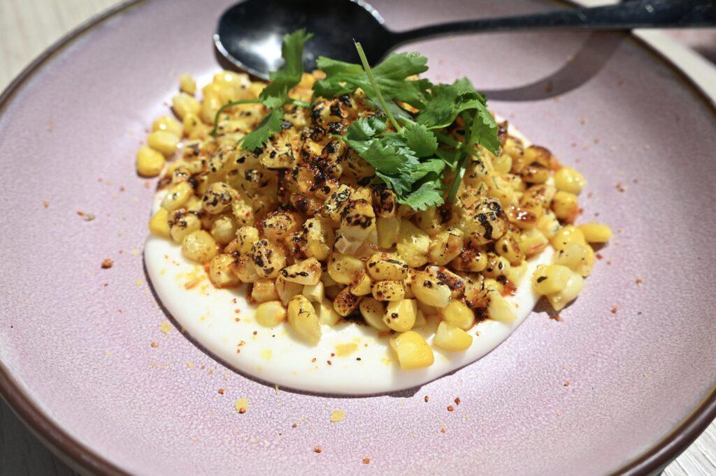 A photo of Sweet corn Esquites from PLANTA Cocina Marina del Rey