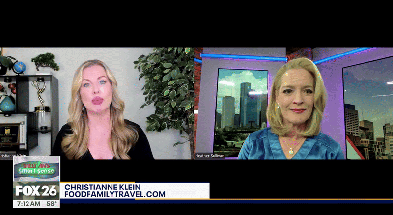 Christianne discusses how AI and tech are enhancing travel on FOX-TV.  c/o Fox, Houston