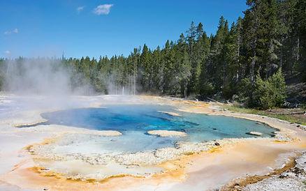 Geyser at Yellowstone National Park.  Image by Robert Schrader.