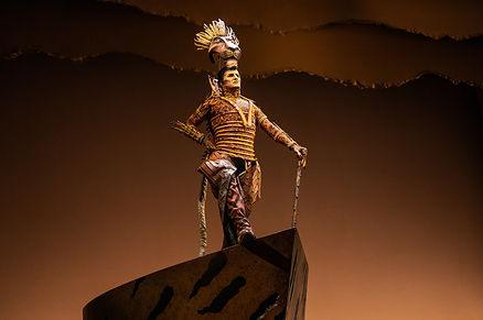 Peter Hargrave as Scar. The Lion King. Disney. Photo by Matthew Murphy