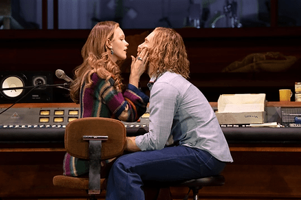 Claire Dejean as Diana and Denver Milord as Peter in Stereophonic.  Image c/o The Smith Center.  