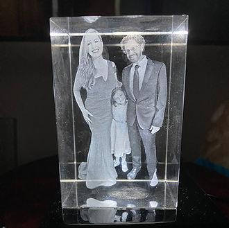 Our family crystal sitting on its lighted stand. Image c/o Dan Sattel