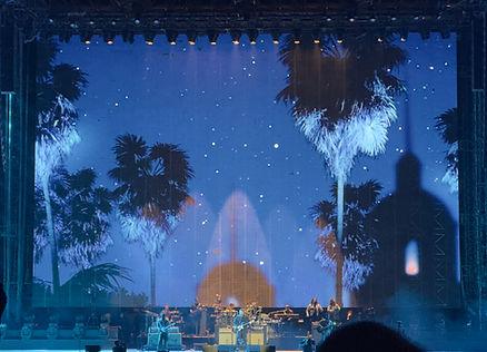 Our view of the Horizon Stage from inside The Diamond Sanctuary.  Image by Christianne Klein.