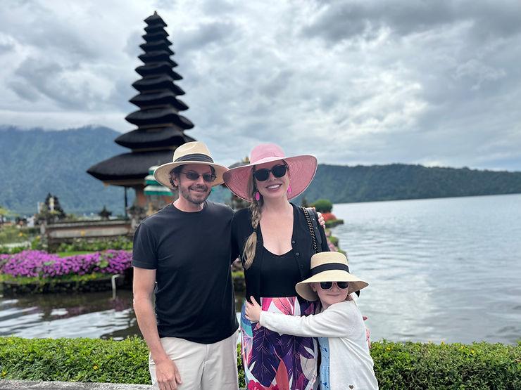 Dan, Christianne, and Livia in Bali, Indonesia.  Image by Christianne Klein. 