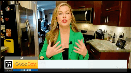 Christianne Klein on CBS Good Day 3/11/26 sharing healthy St. Patrick's Day recipes. 