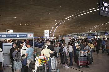 packed airport