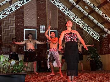 The powerful Māori welcome song and dance in Rotorua, New Zealand. Image by Christianne Klein.