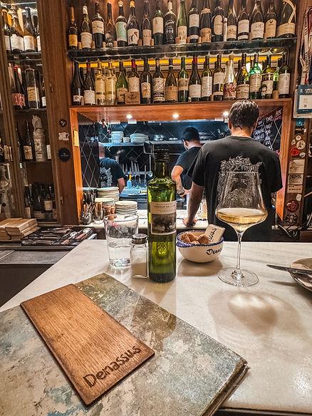 Dinner at Denassus in Barcelona, Spain. Image by Katherine Rose Woller.