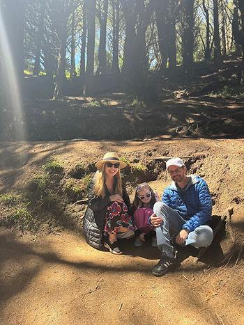Us "hiding from the Black Riders" on Mt. Victoria, Wellington, NZ