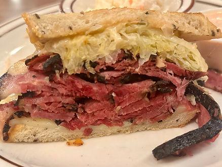 The Pastrami Reuben- Canter's Deli.  Look at that bark!  Image by Christianne Klein. 
