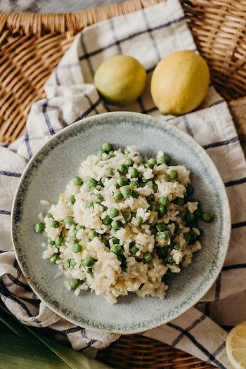 pea risotto
