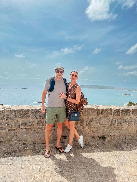 Katherine and Joe Dalt Villa at the Top of Castell d'Eivissa in Ibiza. Image by Katherine Rose Woller.