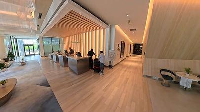 Modern luxury.  The lobby at The Viv Hotel, Anaheim. Image by Dan Sattel