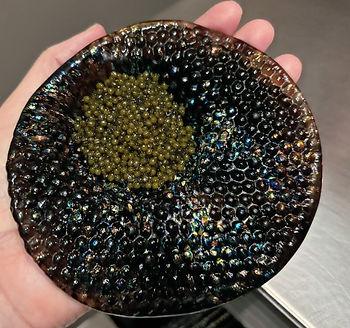 Caviar and walnut at Alinea.