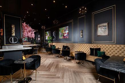 The elegant decor.  Image c/o Liam's Den & Bubble Bar. 