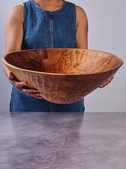 The stunning Hand-Carved Wood Bowl by TerraKlay.