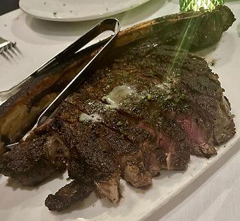 Perfectly Cooked Tomahawk Steak for Two with Herbed Horseradish Butter