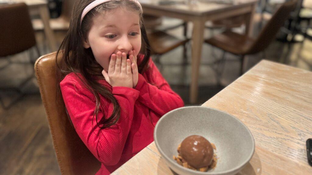Our little foodie loved the Chocolate Raspberry Sorbet.... and Octopus. Image by Christianne Klein