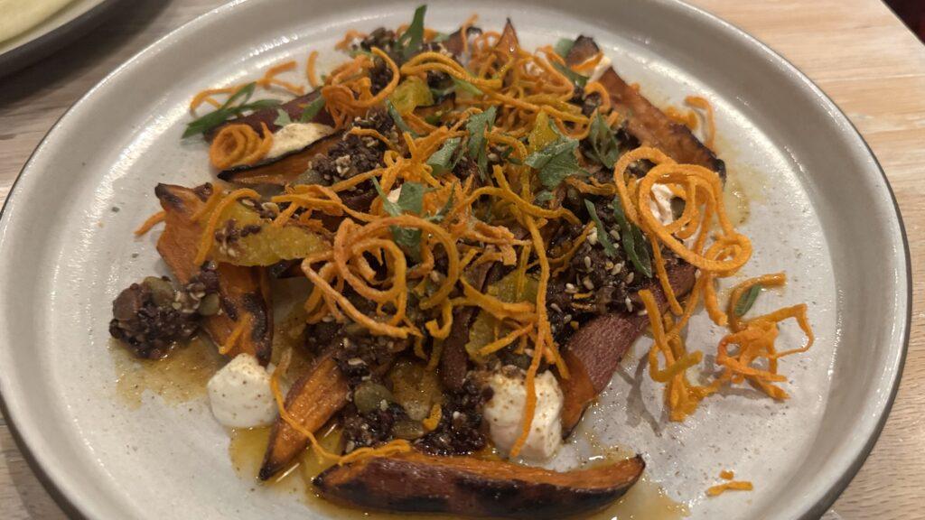 Sweet Potato with yogurt, lime, and citrus at Vicia. Image by Christianne Klein.