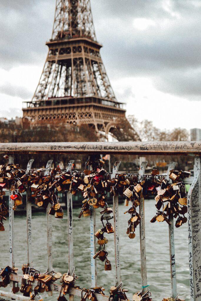 Locks on the Pont des Arts bridge