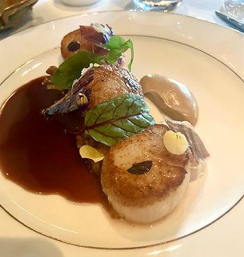 Japanese scallop with mushrooms