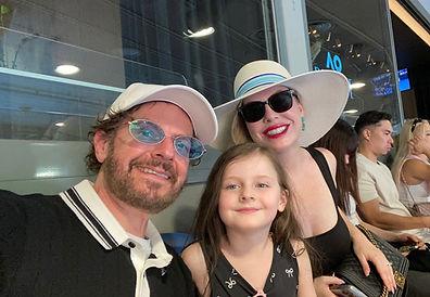 Dan, Livi, and Christianne at the Australian Open.  Image by Dan Sattel